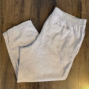 Old Navy | High-Rise Straight Linen Blend Pants | XL